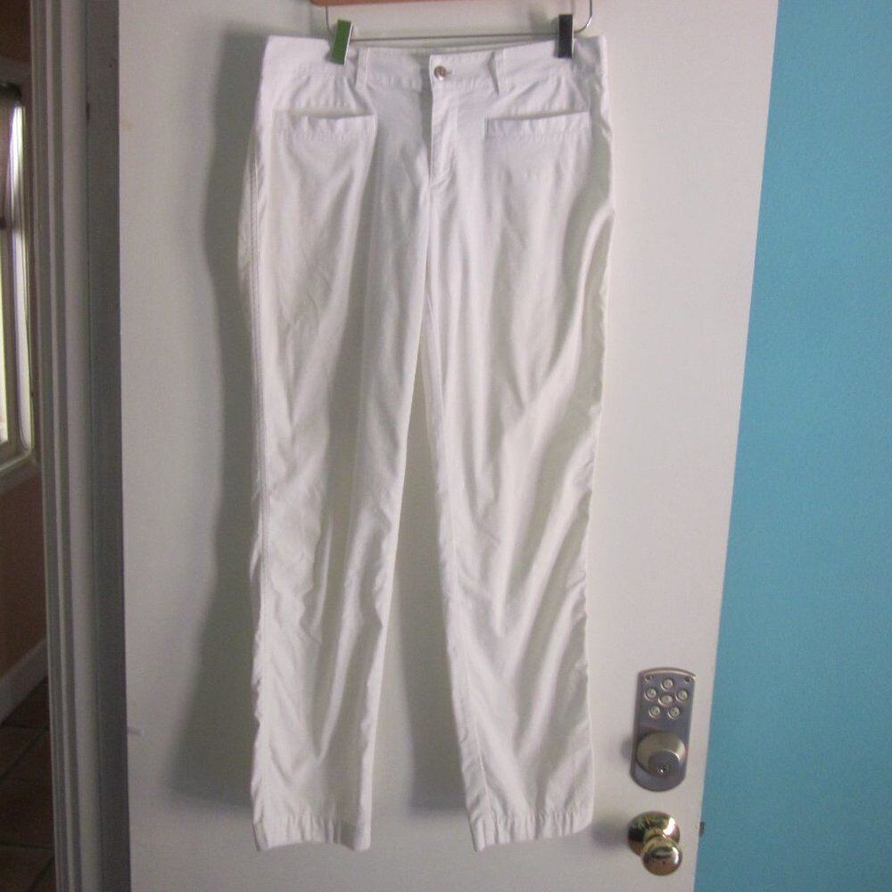 Bognor Sports Womens Size 6 White Cotton Summer Pants 5 Pocket Styling